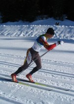 Drew Goldsack racing in the 2010 Vancouver Olympic Games.