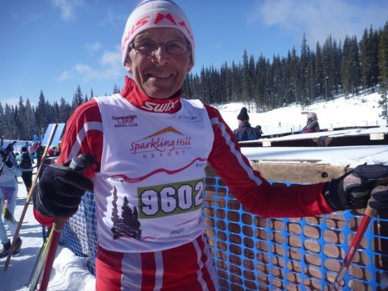 Here's to racing well into our old age: like  Norway's Gunnar Tronsmoen, who won 3 gold medals at 2011 Masters World Championships. Photo: Inge Scheve