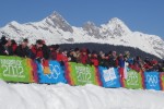 Frenzied fans line the finishing straight for Tuesday's YOG Classic Event