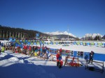 The Seefeld Biathlon Stadium: Garnished with blue skies and white Alps