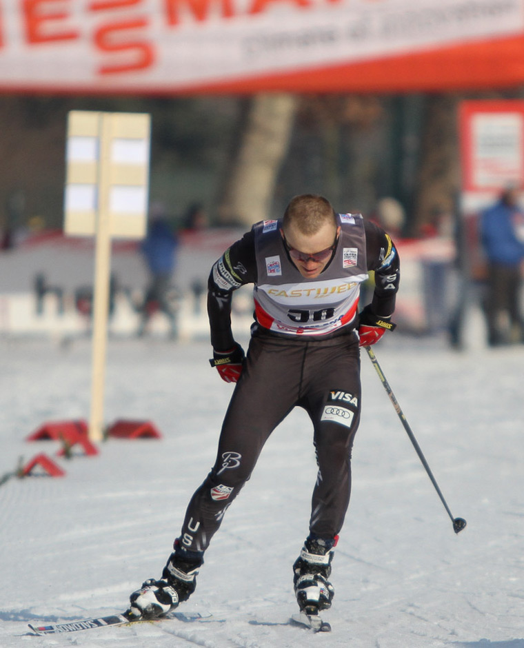 Sinnott at a World Cup freestyle sprint two seasons ago in Milan, Italy, where he placed 68th in the qualifier. 