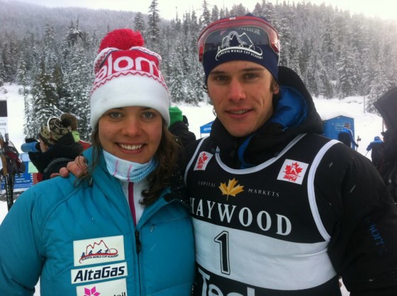 Heidi and Phil Widmer; siblings on top of the podium. Photo: Mike Cavaliere.