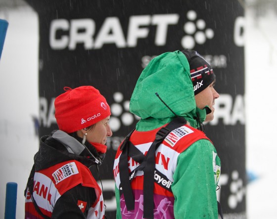 Guri Hetland (l) at the 2012 Tour de Ski