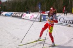 Chandra Crawford (CNST) after winning the 30 k classic mass start for her first long-distance national title at Canadian Ski Nationals at Mont Sainte-Anne, Quebec, on Saturday.
