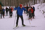 Norway's celebrated six-time Olympic medalist and world champion, Vegard Ulvang, leads a group at a "Ski with Vegard"  event for the top fundraisers on behalf of MS research two days before the 2012 American Birkebeiner in Cable, Wis., on Feb. 23.