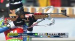 Brazil's Jaque Mourao shooting at IBU World Championships in Ruhpolding, Germany in March.