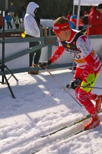 Drew Goldsack starting out the 10 k classic interval start at Canadian Ski Nationals on March 19 in Mont Sainte-Anne, Quebec. Goldsack went on to place 14th and had a best result of seventh at this year's nationals in the skate sprint.