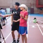 Time of a video interview.  Photo: Katie Osgood. thumbnail