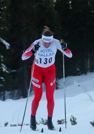 Justyna Kowalczyk of Poland during one of last year's FIS races in Muonio, Finland. This weekend, Kowalczyk won two out of three Muonio competitions from Nov. 15-17.(Photo: Petri Ikävalko/Hevoskuuri.fi)