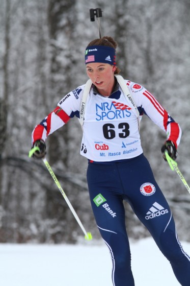 Corrine Malcolm racing at trials in Mount Itasca, Minnesota, last December. Photo: Gregory Haugen/HaugenPhoto.com.