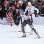 Kikkan Randall rushes past screaming fans just before winning the Quebec World Cup 1.6 k freestyle sprint thumbnail