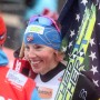 Kikkan Randall (USA) gives her second victor's interview. thumbnail