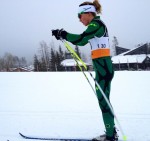 Esther Bottomley (AUS) in the Canmore NorAm 10 k classic on Dec. 2, where she finished 17th. (Courtesy photo)