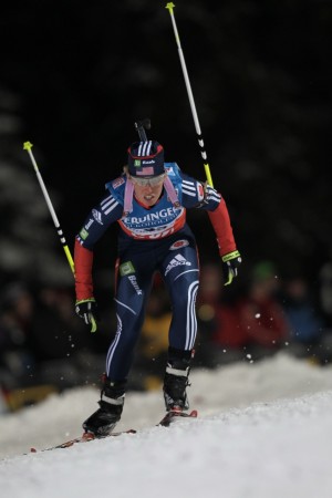 Lanny Barnes in action in Ruhpolding. Photo: USBA/NordicFocus.