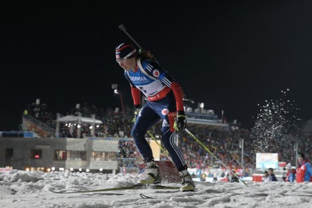 Susan Dunklee was 53rd with two penalties. Photo: USBA/NordicFocus.