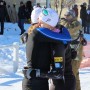 Sadie Bjornsen, Rosie Brennan, hug, 2013 U.S. nationals women's 10 k free Soldier Hollow thumbnail