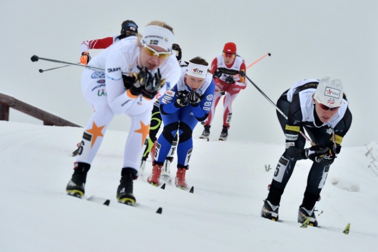 Sophie Caldwell (USA) on her way to ninth place in the classic sprint at U23 World Championships in Liberec, Czech Republic. Photo: Liberec2013.