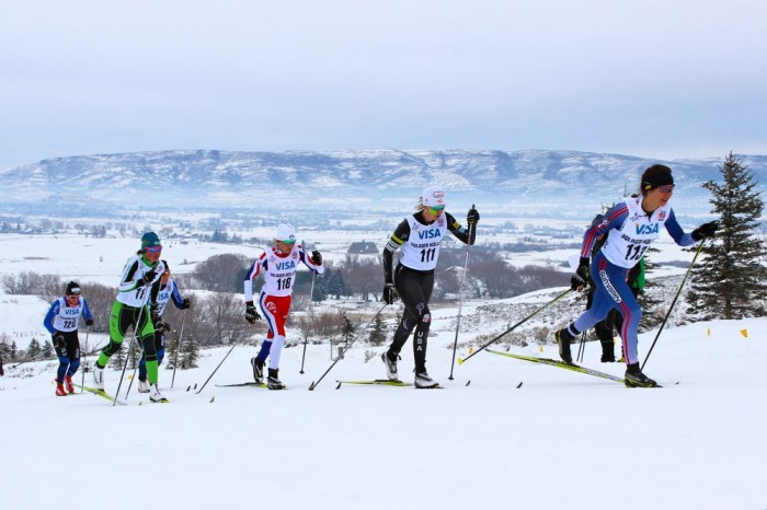 Chelsea Holmes leading U.S. nationals 20 k classic mass start