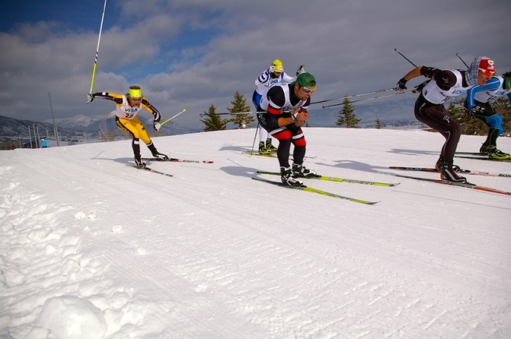 Blackhorse-von Jess skiing through the quarterfinals.