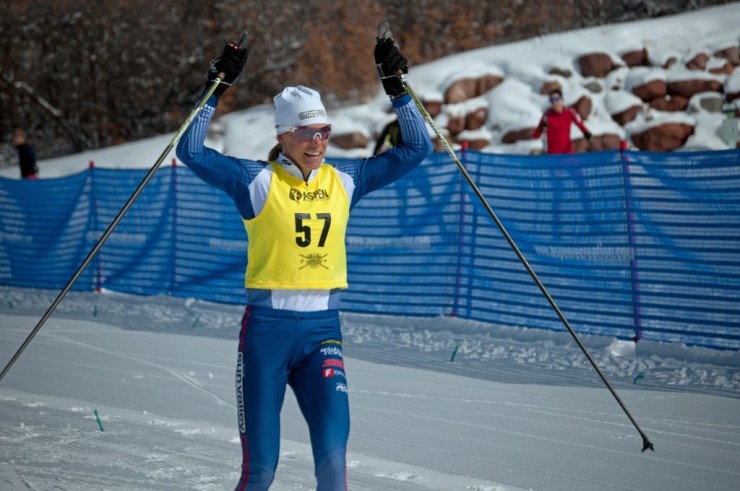 Nicole DeYong (SVSEF), a competition team coach for Sun Valley, claimed the Owl Creek Chase by two minutes on Sunday in Aspen, Colo. Photo: Mike Hoffman.