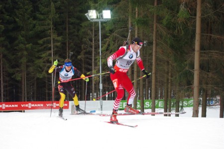 Dominik Landertinger (AUT) in action at World Championships.