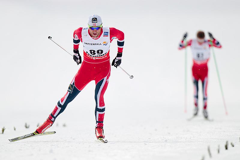 Petter Northug just before becoming a 15 k freestyle World Champion on Wednesday in Val di Fiemme, Italy. (Photo: Fiemme2013)
