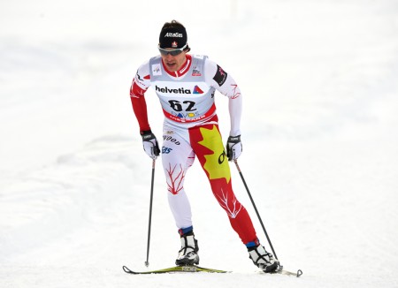 Alex Harvey on his way to 56th in Davos (Photo: Fischer/NordicFocus)