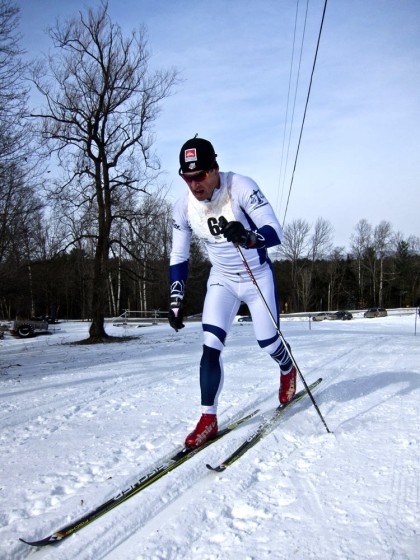 Kris Freeman (Maine Winter Sports Center/US Ski Team) racing to more than a 6 1/2-minute victory in the Craftsbury Marathon on Feb. 2. (Photo: Zach Caldwell)