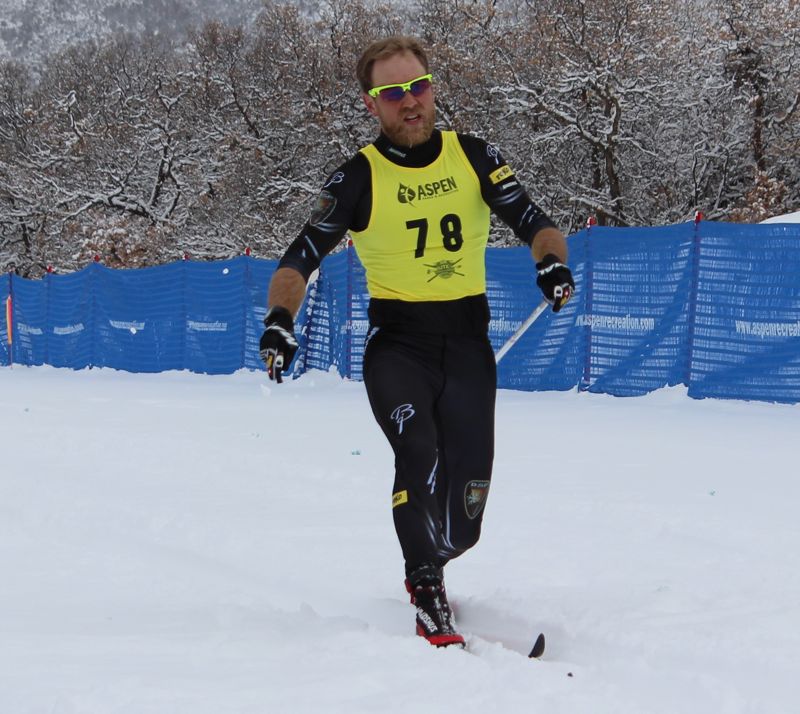 Formerly of the Bridger Ski Foundation and U.S. Ski Team, Leif Zimmermann finishes fourth for a season-best SuperTour result in the 10 k classic in Aspen, Colo., in early February.