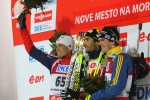 This is a scene the U.S. hopes will play out at the Olympics: Tim Burke on the podium after earning silver in the 20 k individual at 2013 World Championships in Nove Mesto, Czech Republic. Photo: Nordic Focus/USBA.