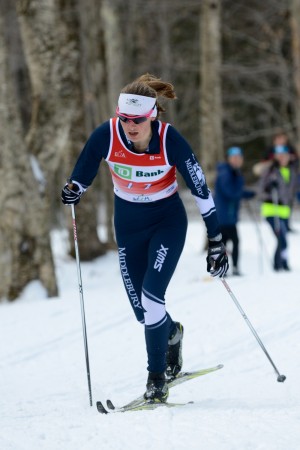Annie Pokorny took the top spot in Friday's 5k classic (photo: Cory Ransom)