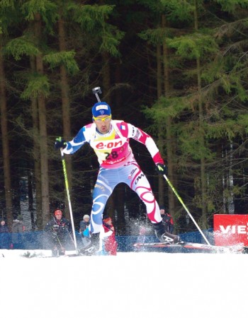 Martin Fourcade on the trails.