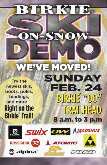 Birkie on-snow ski demo poster 2013