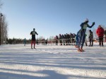 Intermountain (l) racing for first (and finishing second to Norway) in the J1 boys 3x3.3 k relay on Tuesday at 2013 Junior Nationals in Fairbanks, Alaska. (Photo: facebook.com/pages/JN-2013-Fairbanks/153097771413595)