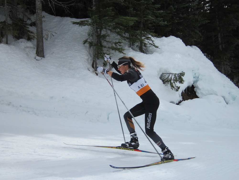 Heidi Widmer (AWCA) on a mission to capture her first individual national title at  2013 Canadian Nationals on Sunday in Whister, B.C. There, she was the top Canadian and third overall in the 5 k freestyle individual start.
