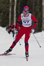 Norwegian Mattis Stenshagen (NTG Lillehammer) on his way to winning Monday's J1/OJ boys 10-kilometer freestyle race at the 2013 Junior Nationals in Fairbanks, Alaska. (Photo: bertboyer.zenfolio.com/f490643483. All proceeds go to NNF)