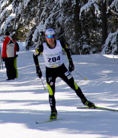 David Norris competing in Toblach on Friday. Photo: Bryan Fish.