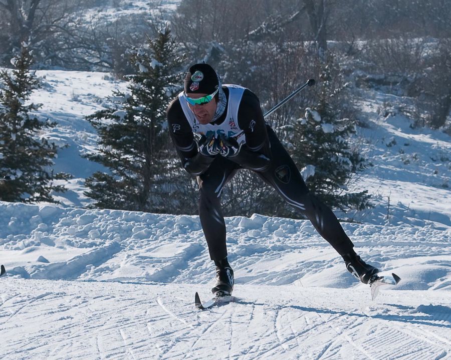 Torin Koos competing at U.S. Nationals in January. On Wednesday in Dramme, Norway, he reached his first World Cup sprint final in three years with an 18th-place finish. Photo: Bert Boyer.