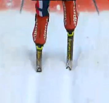 Petter Northug's double-pole snap on Wednesday in Stockholm. Yes, those are his legs coming off the ground.