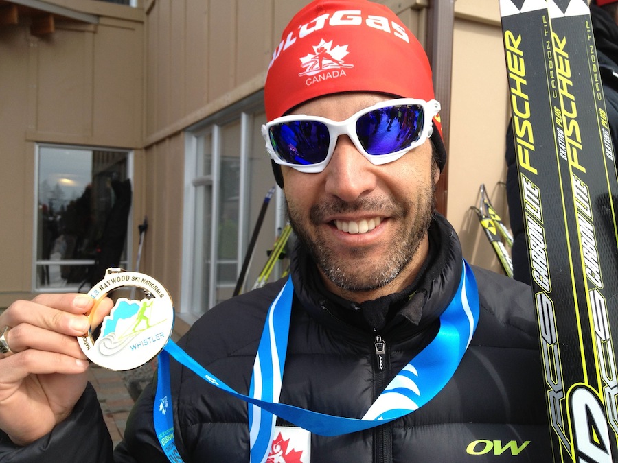 Brian McKeever (Canadian Para-Nordic Ski Team) after notching his first national title at Canadian Nationals on Sunday in Whistler, B.C. There, he won the 10 k freestyle individual start just days after flying back from IPC World Cup Finals in Sochi, Russia.