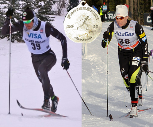 Torin Koos (Bridger Ski Foundation/Rossignol) and Rosie Brennan (Alaska Pacific University) are our Continental Skiers of the Year.