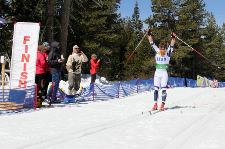 Kris Freeman (Maine Winter Sports Center/U.S. Ski Team) claimed his third consecutive U.S. 50 k championship on Thursday at Royal Gorge. Photo: Mark Nadell/MacBeth Graphics.