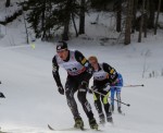 Erik Bjornsen racing the Canmore skiathlon.