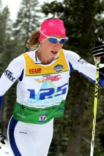 Annelies Cook (Maine Winter Sports Center) placed ninth in the 10 k classic, then made the semifinals of the sprint. Photo: Mark Nadell/MacBeth Graphics.