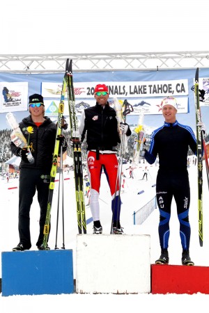 The men's podium: 1. Andy Newell, 2. Pat O'Brien, 3. Erik Bjornsen. Photo: Mark Nadell/MacBeth Graphics.