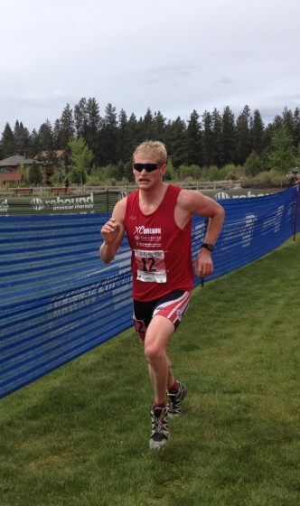 Santi Ocariz bringing it home for a 49-second win at Saturday's Pole Pedal Paddle in Bend, Ore. (Courtesy photo)