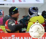 Matt Whitcomb, U.S. Ski Team women's coach, after the team sprint ceremony at World Championships in which Kikkan Randall and Jessie Diggins won gold.