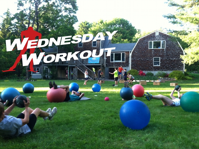 For CSU's functional strength workout, all you need is an exercise ball, a medicine ball and stopwatch. (Courtesy photo.)