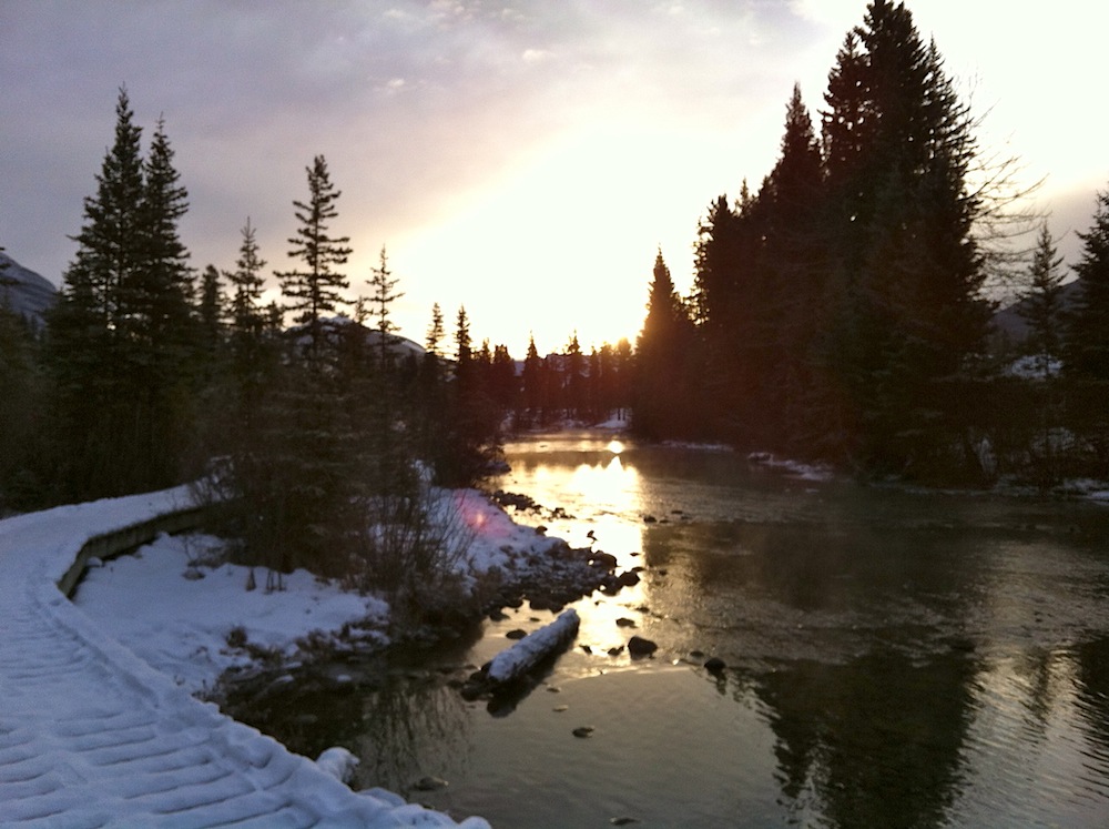 Cougar Creek in Canmore, Alberta, December 2012