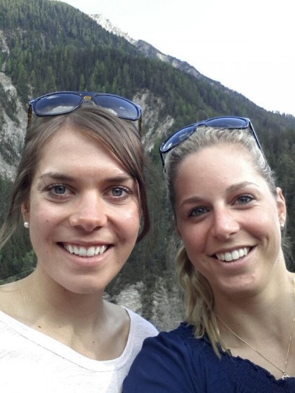Canadian Heidi Widmer (l) and Davos skier Tatjana Stiffler (Courtesy photo)